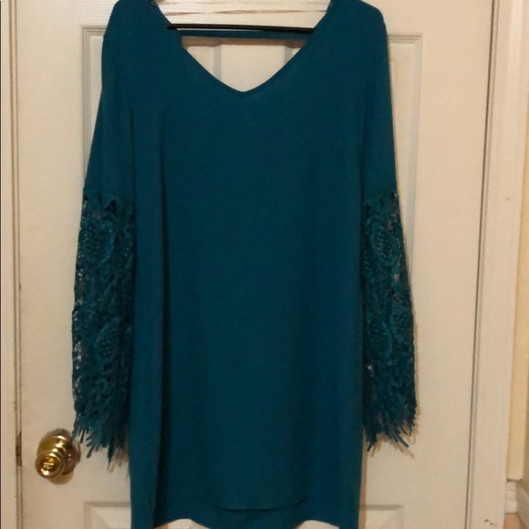 Teal dress - Picture 2 of 2